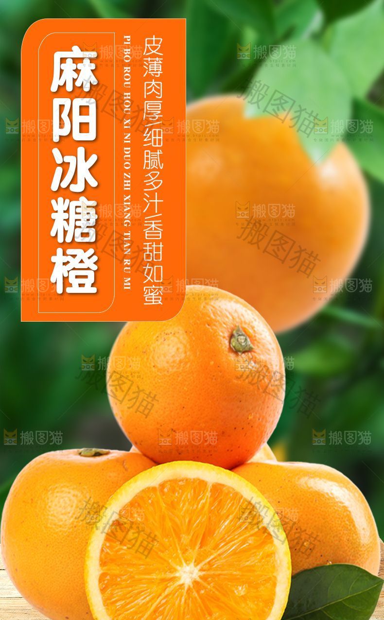 麻阳冰糖橙详情页设计