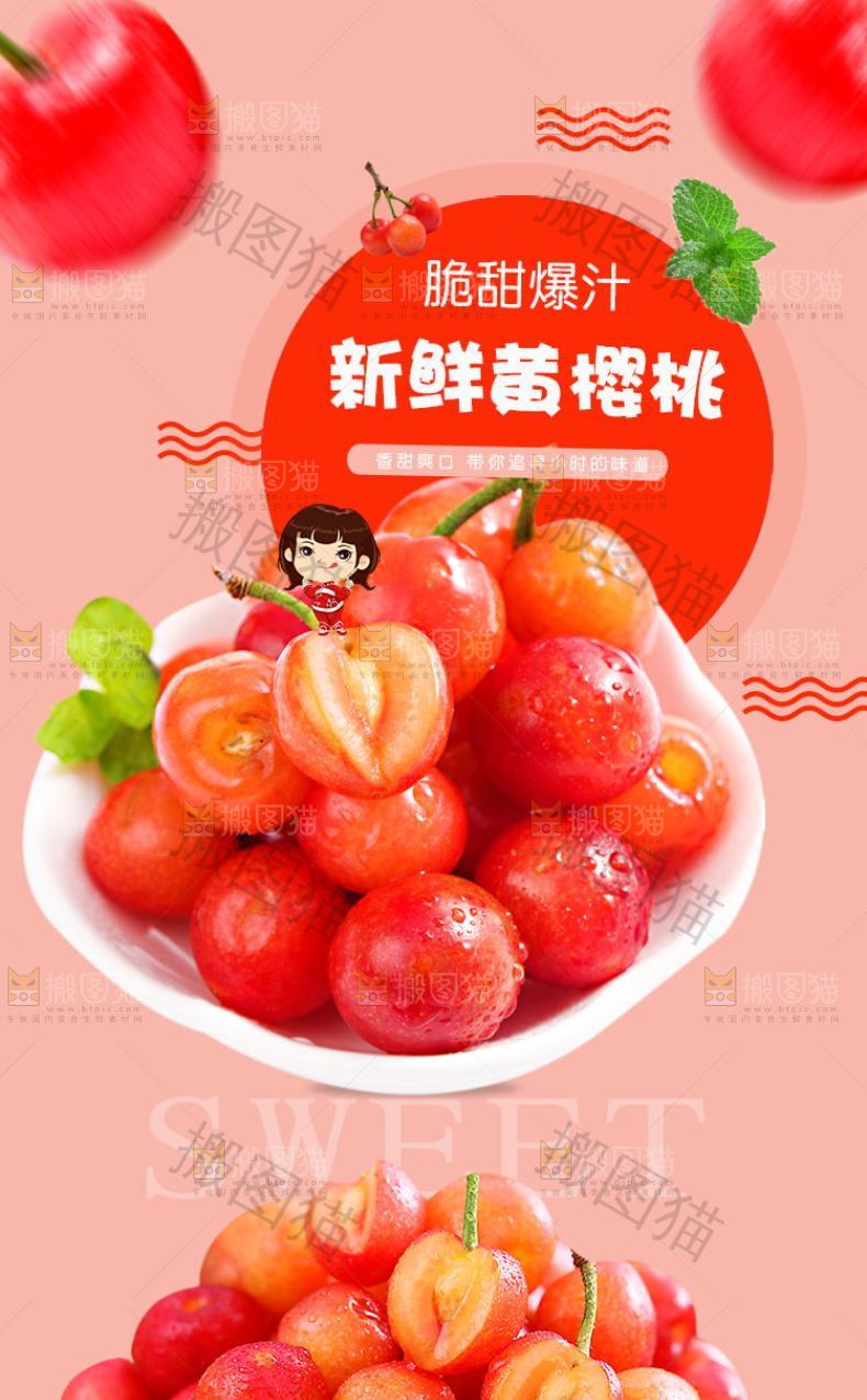 新鲜黄樱桃详情
