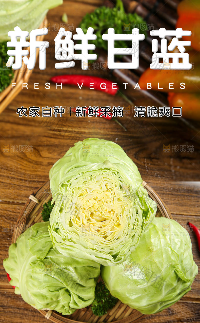 新鲜甘蓝