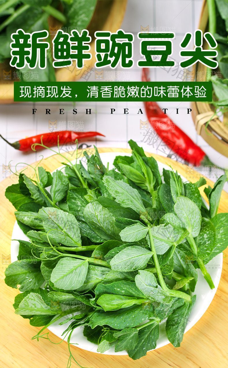 豌豆尖详情页设计