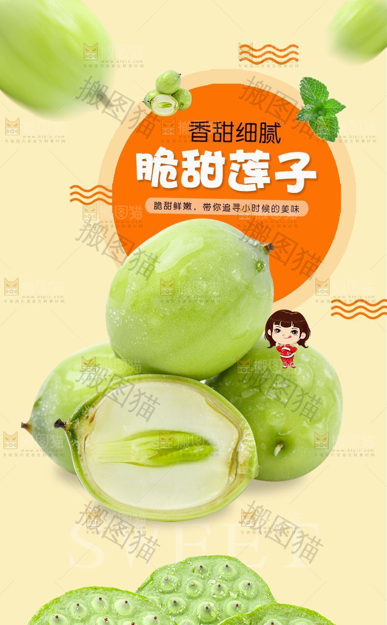 脆甜莲子详情页
