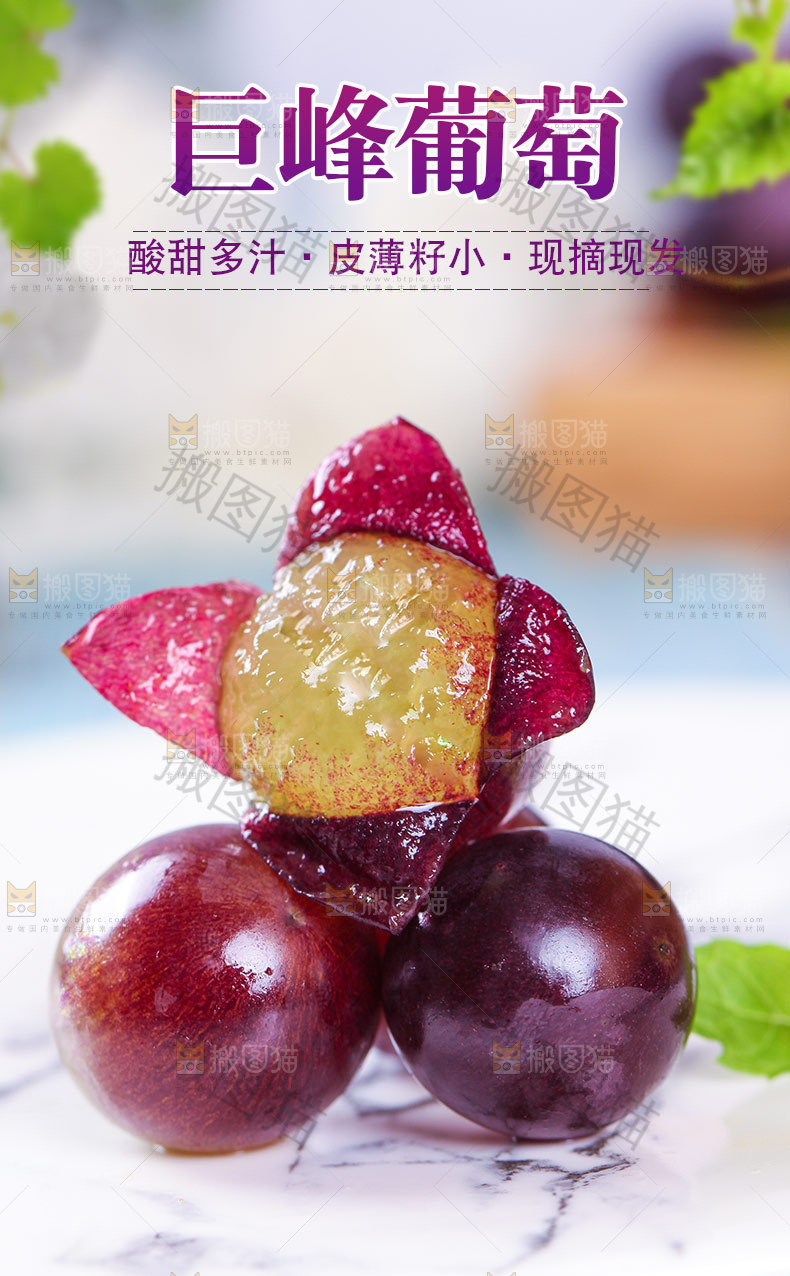 巨峰葡萄详情页设计