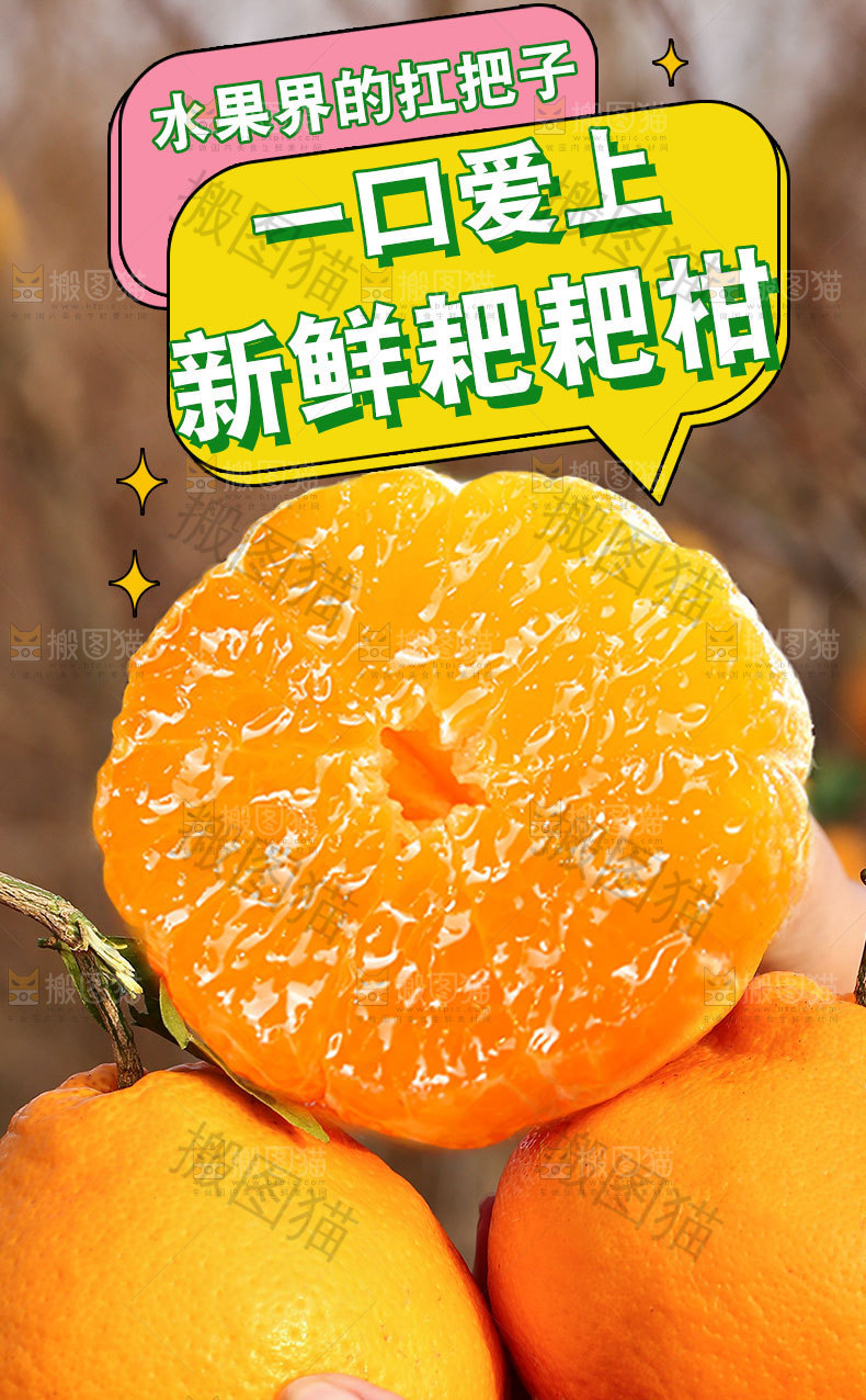 新鲜耙耙柑详情页