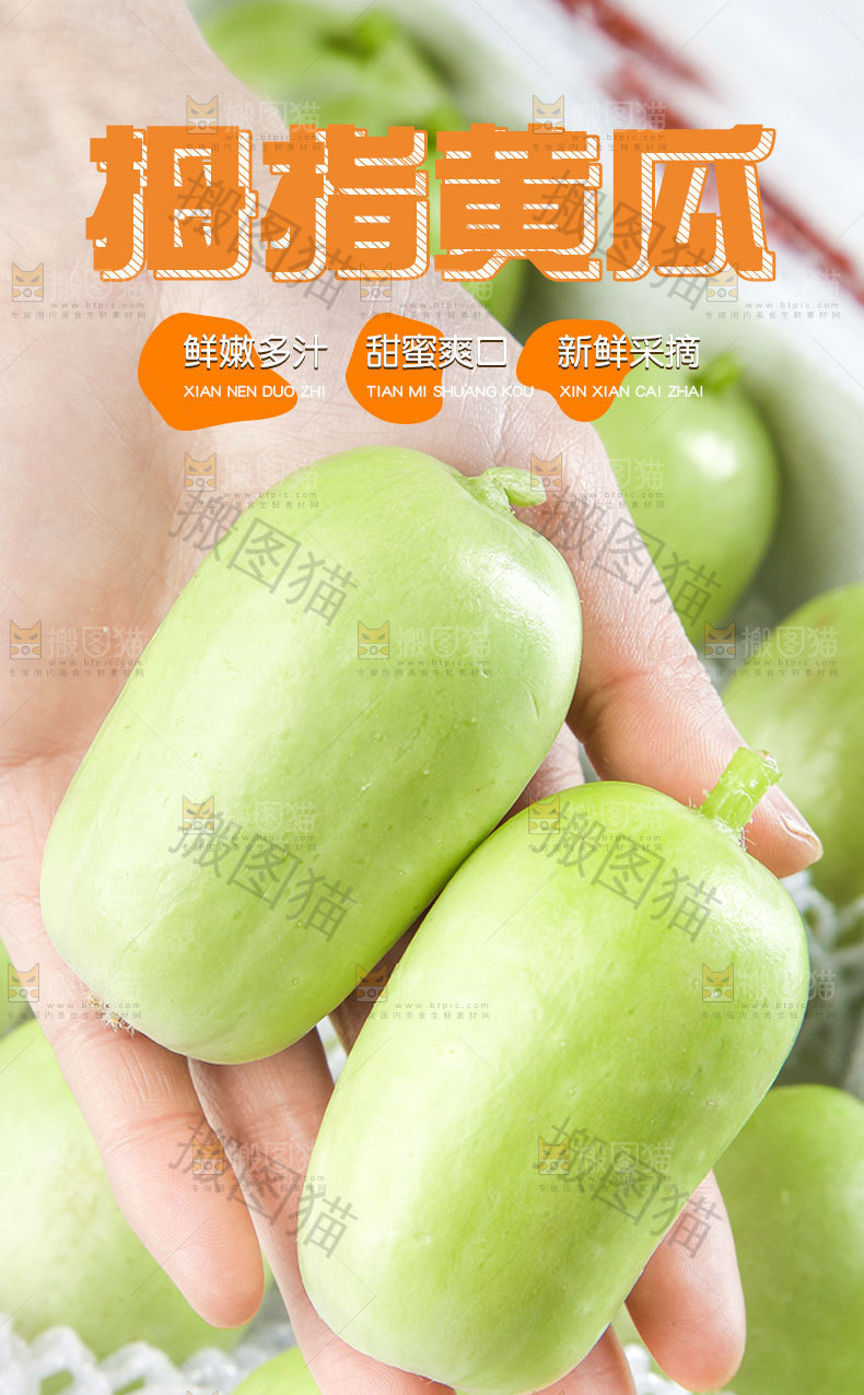 拇指黄瓜详情页