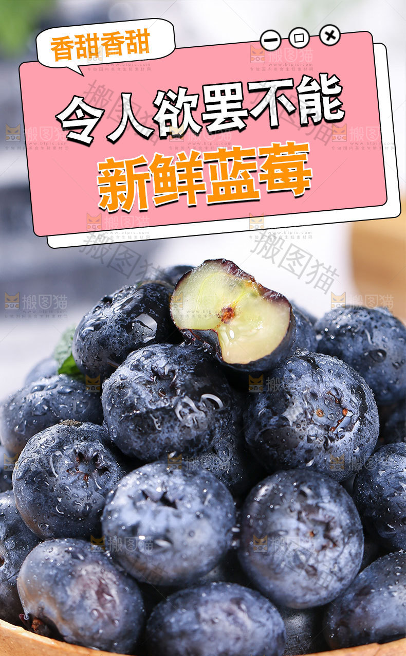 蓝莓详情页设计