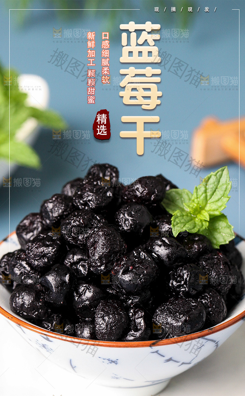 蓝莓干详情页