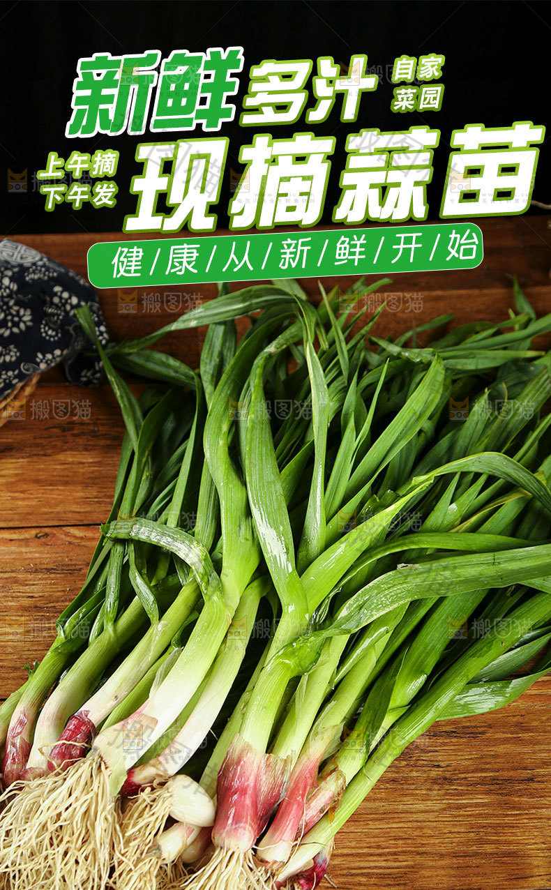 新鲜蒜苗详情页
