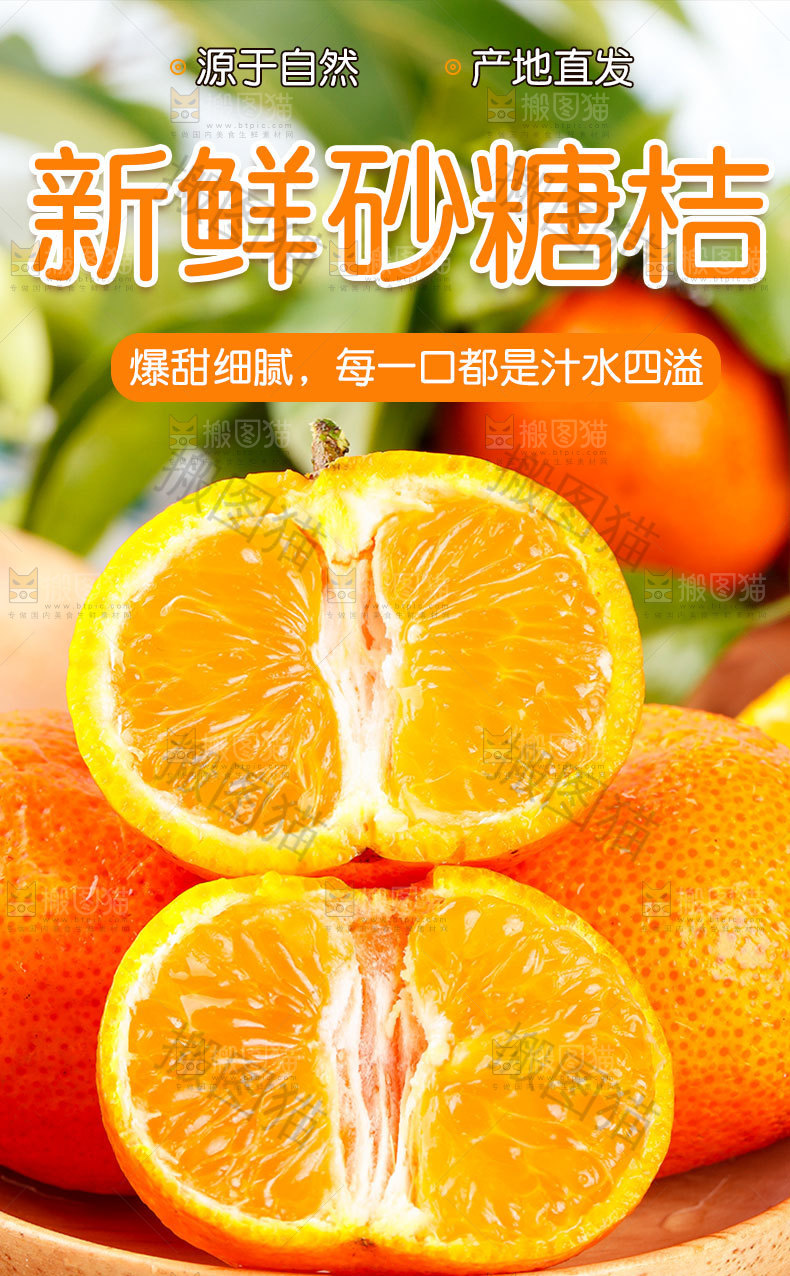 新鲜砂糖橘详情页
