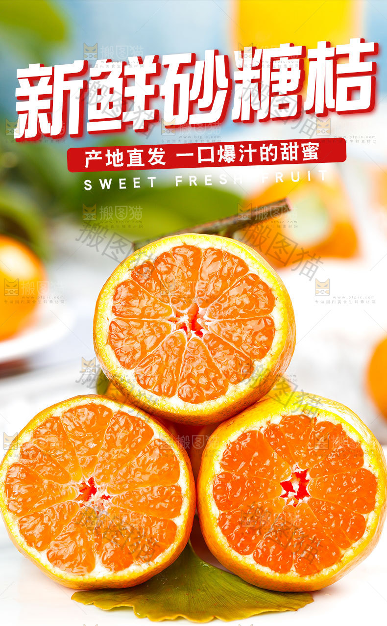 新鲜砂糖桔详情页