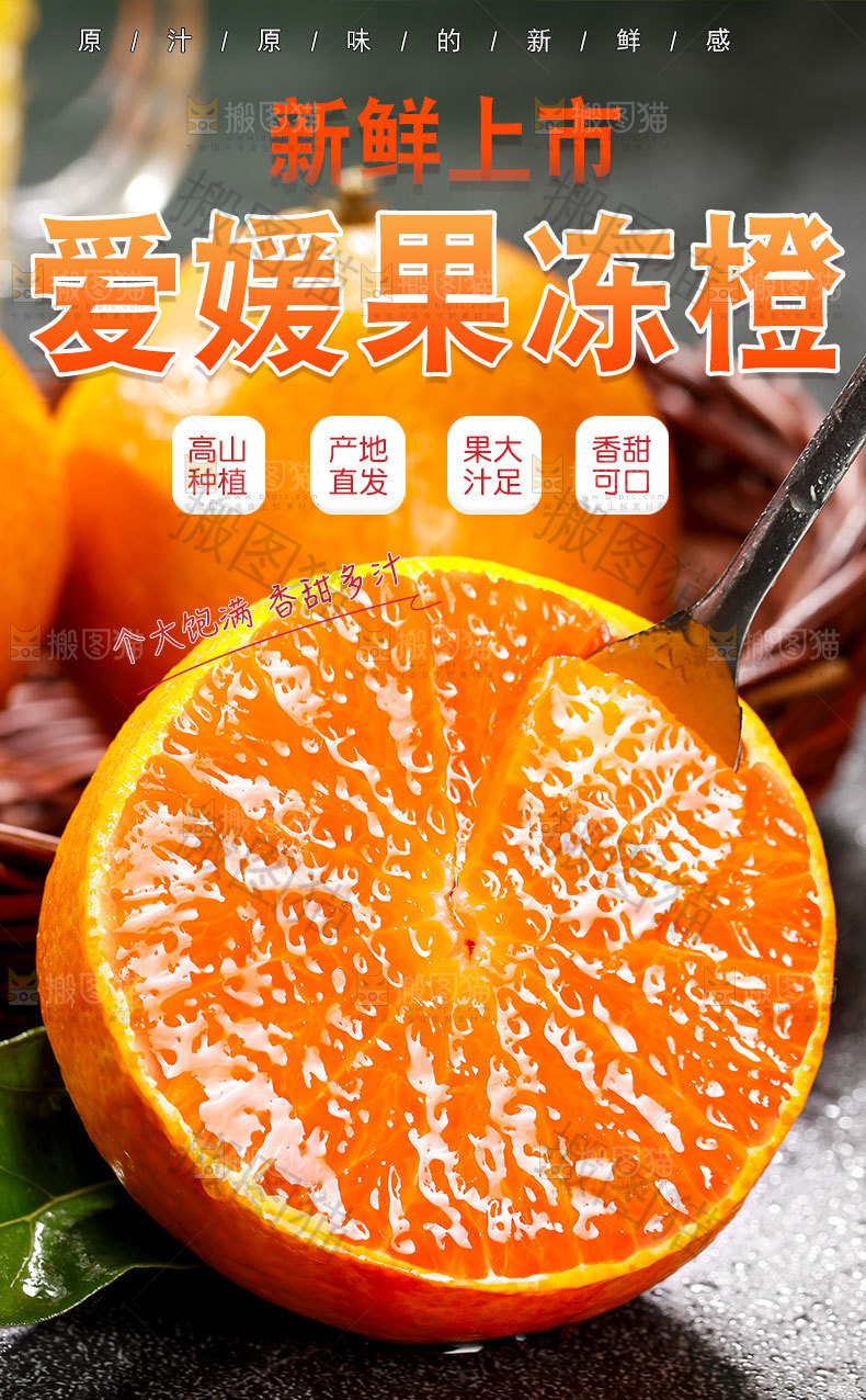爱媛果冻橙详情页