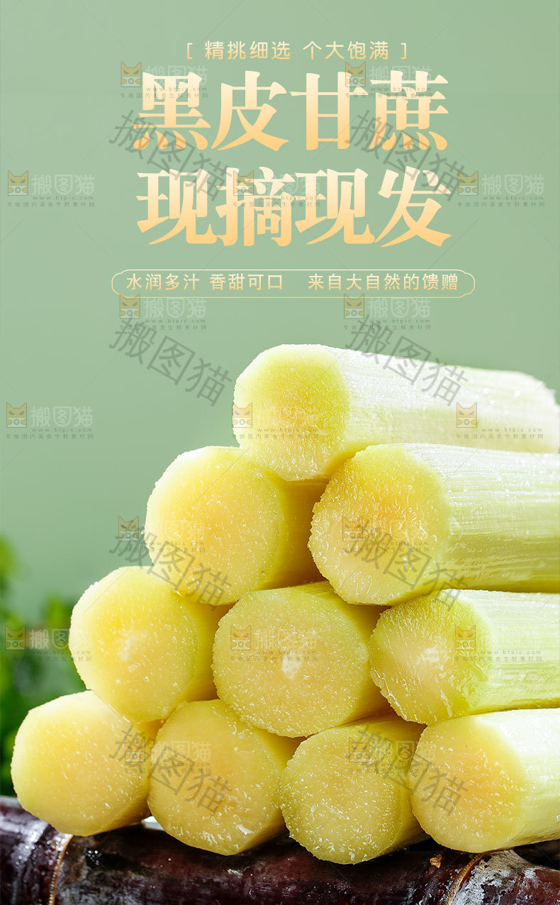 甘蔗详情页设计