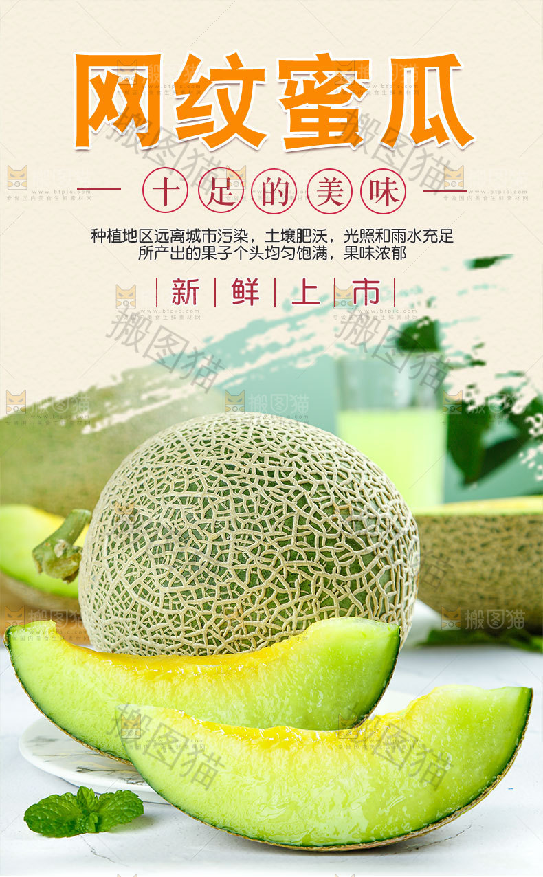 网纹蜜瓜详情页