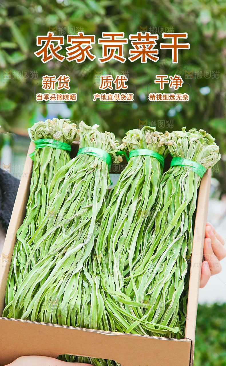 农家贡菜干详情页
