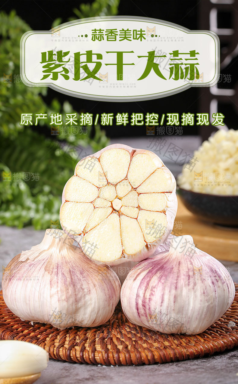 紫皮干大蒜详情页