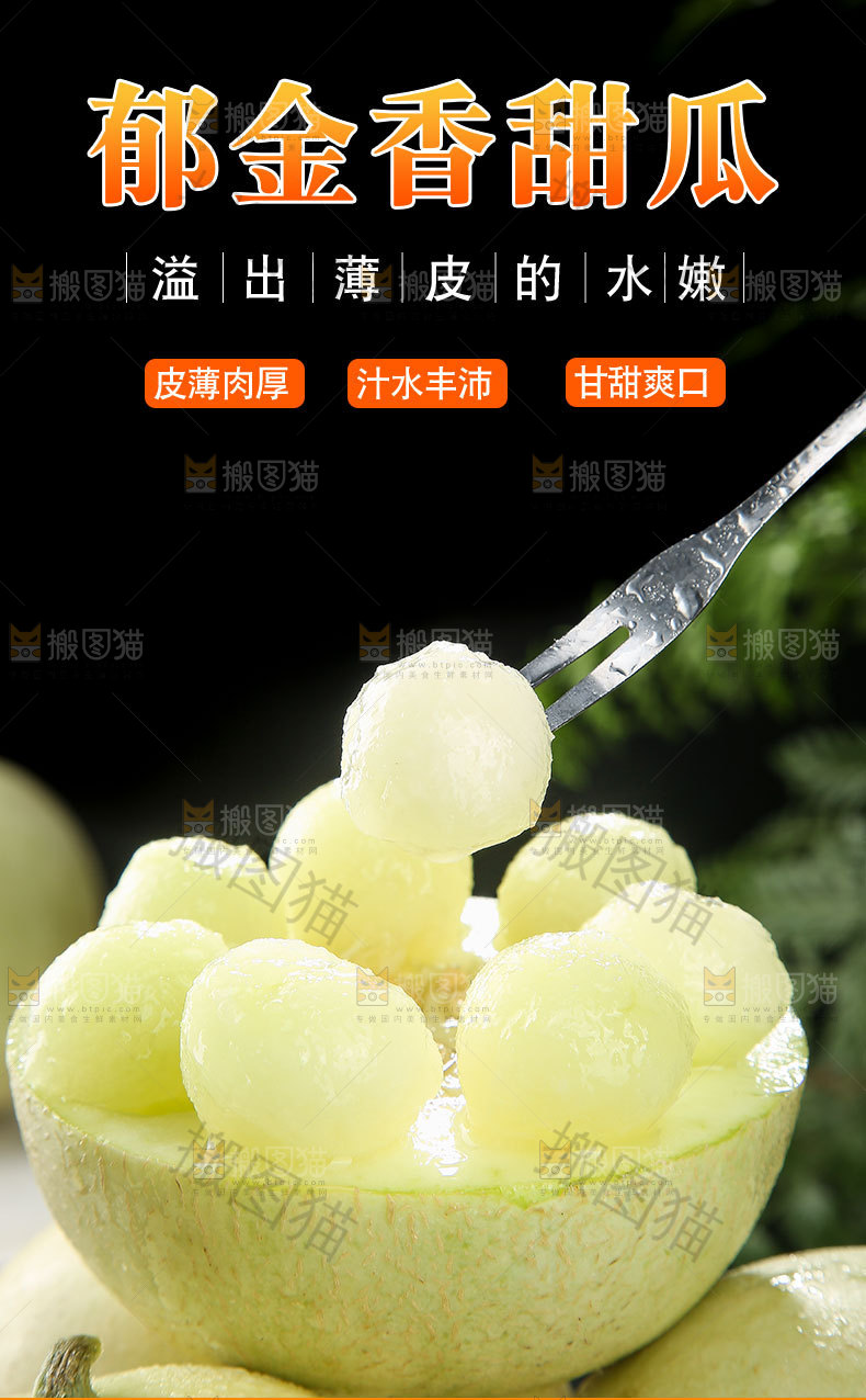 郁金香甜瓜详情页
