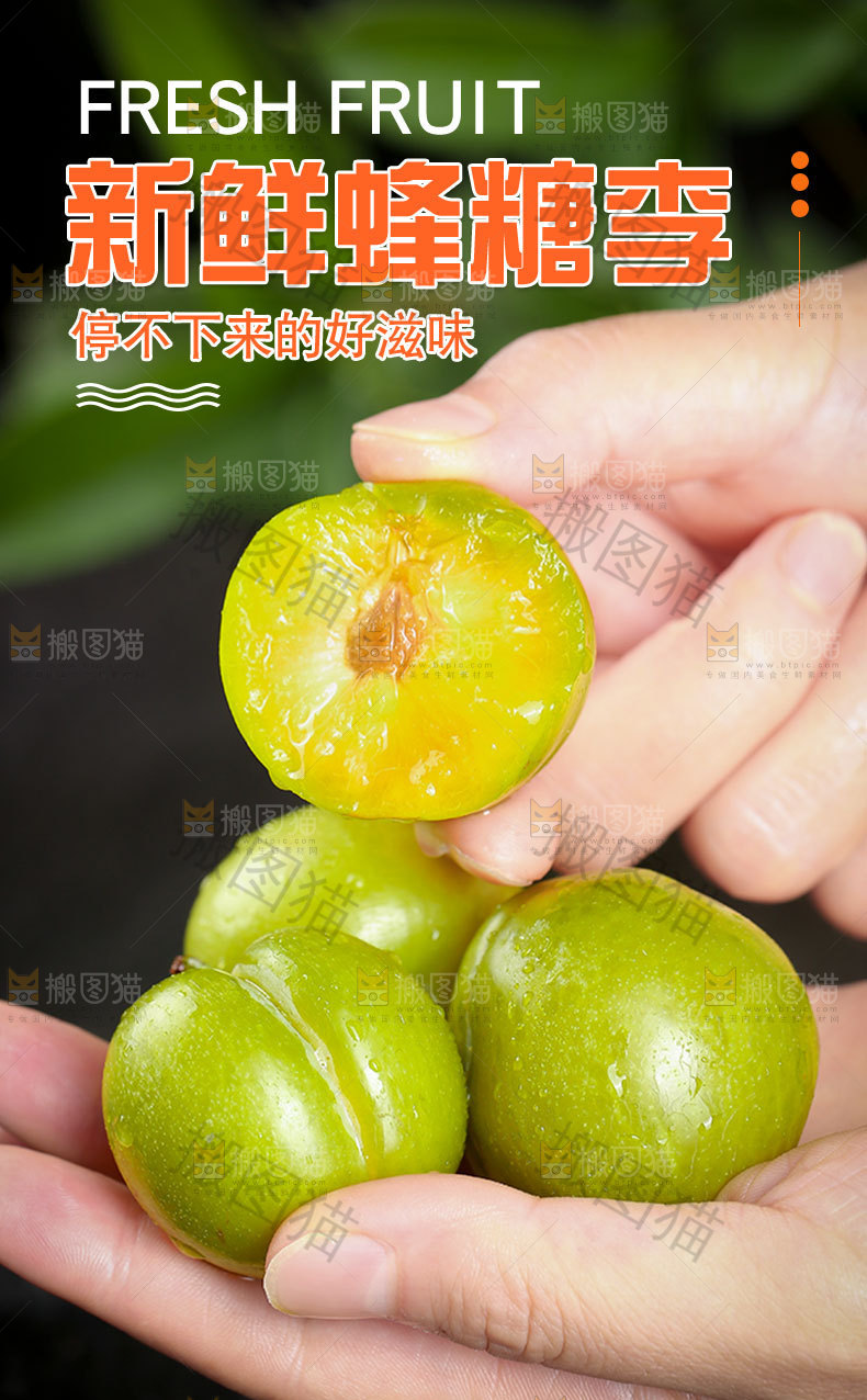 新鲜蜂糖李详情页