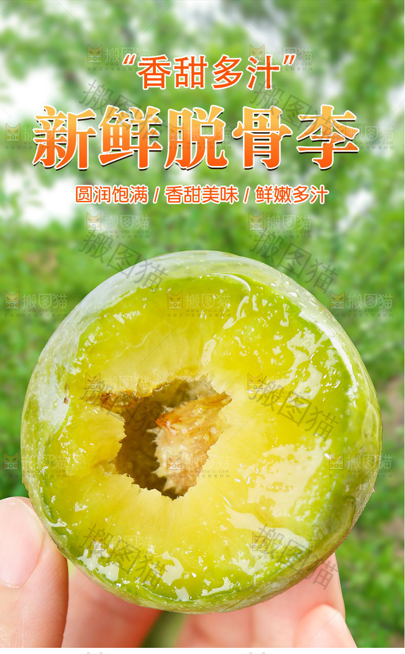 新鲜脱骨李详情页
