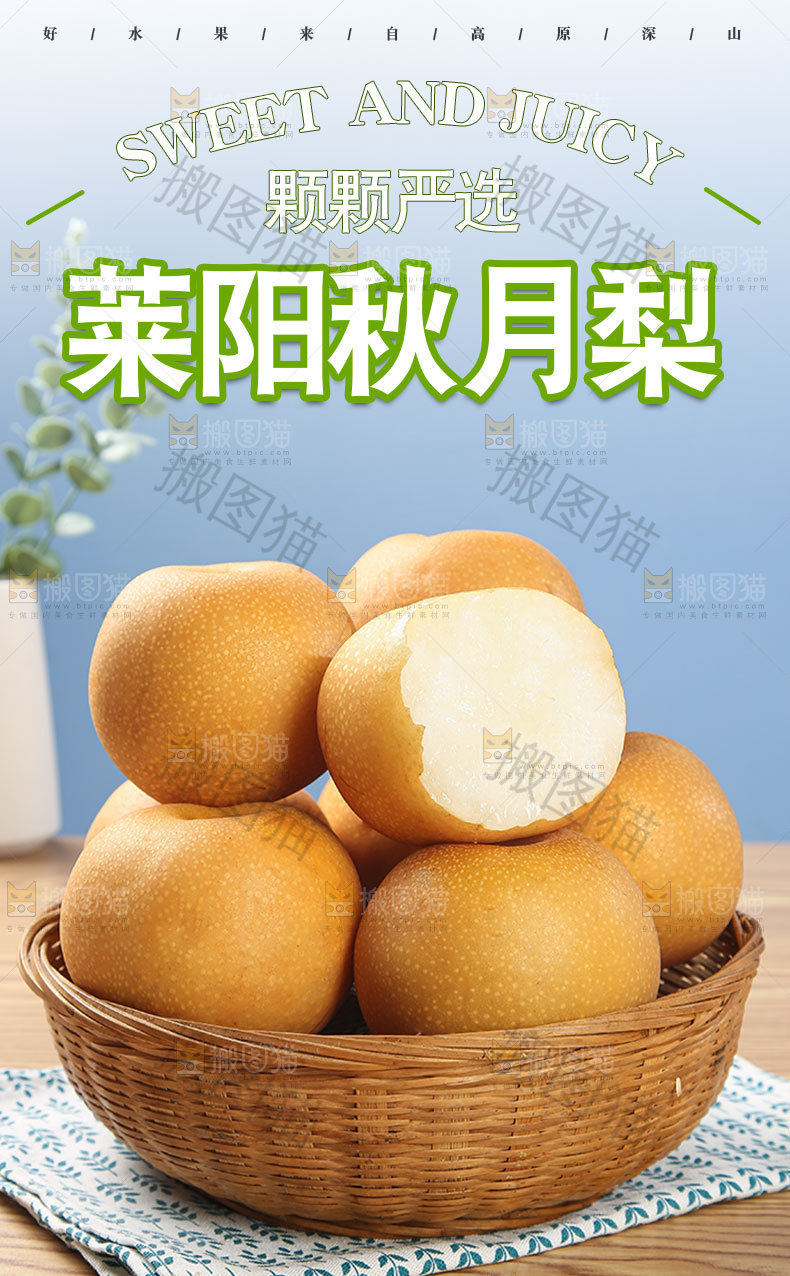 莱阳秋月梨详情页