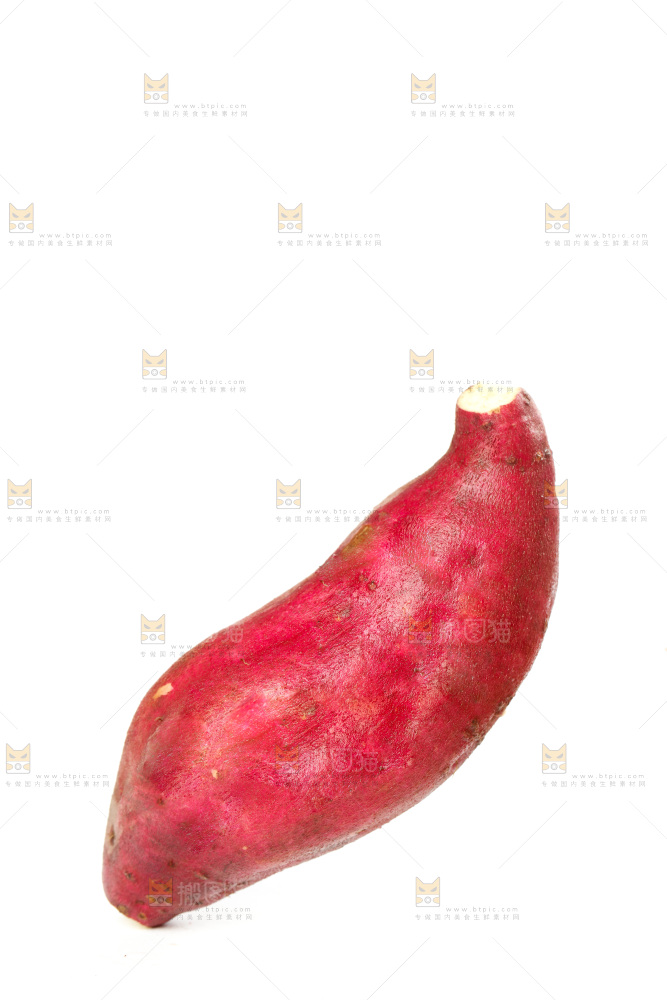 白底上的板栗蜜薯