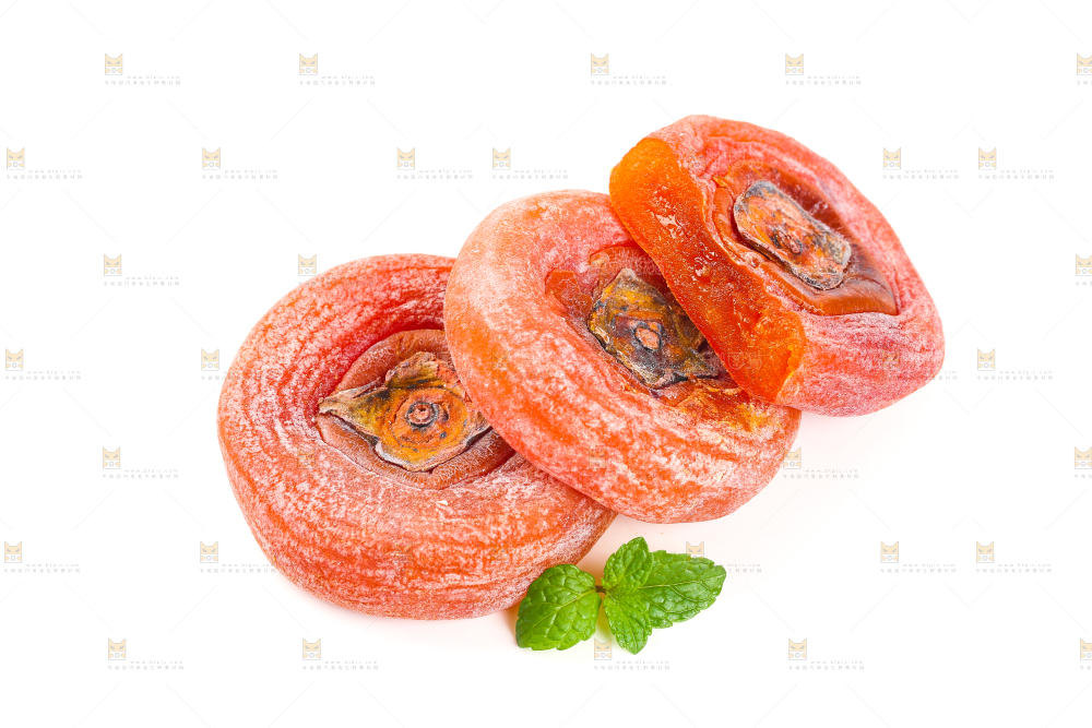 白底上的柿子饼