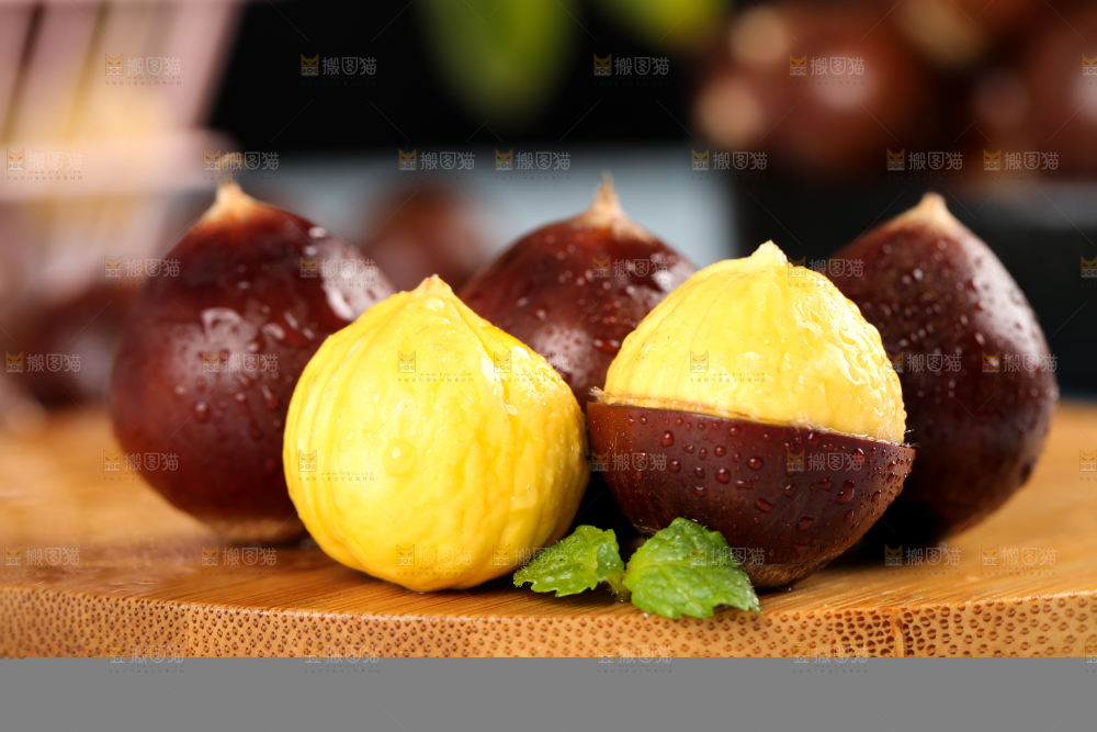 木板上的锥子栗
