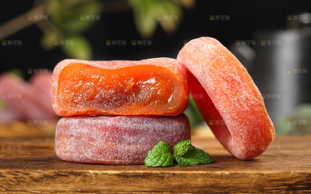 木底上的陕西柿饼