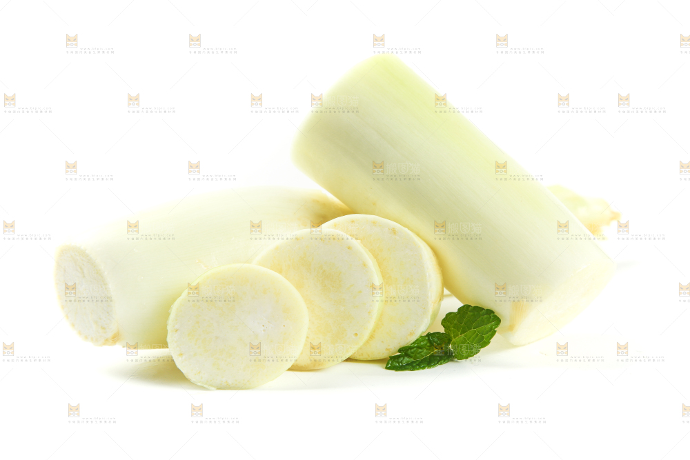 白底上的茭笋