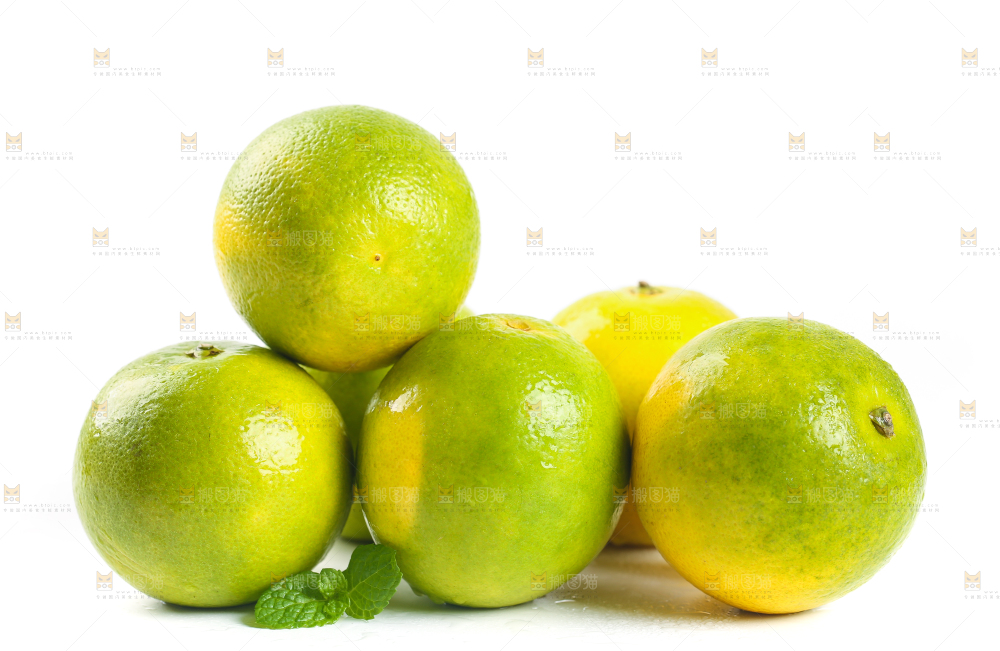 白底上一堆秭归夏橙