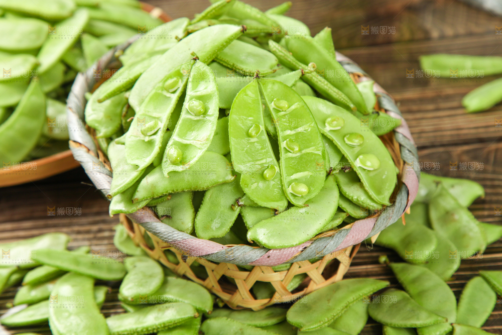 篮子里装着扁豆