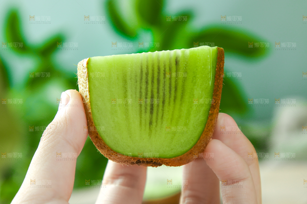 手里拿着奇异果
