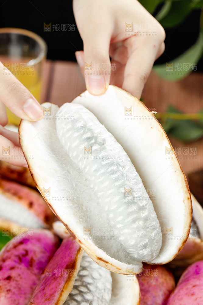 手里拿着八月瓜