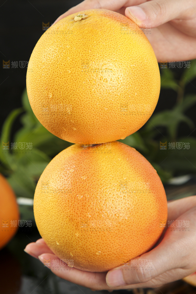 深底上手拿红心西柚