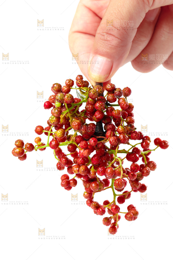 手拿花椒