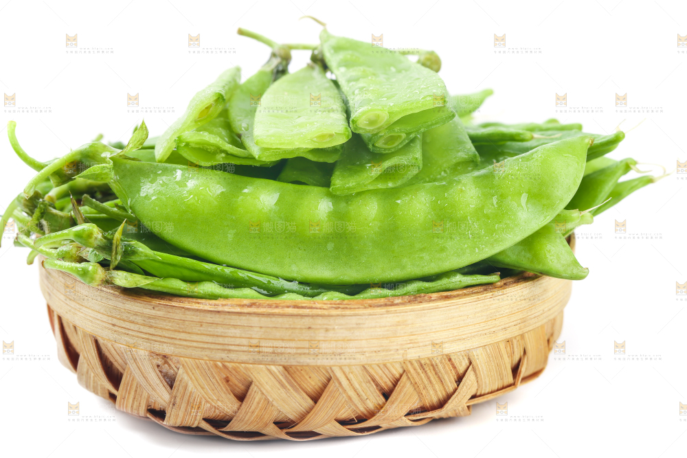 篮子里放着荷兰豆