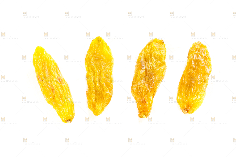 白底上的葡萄干