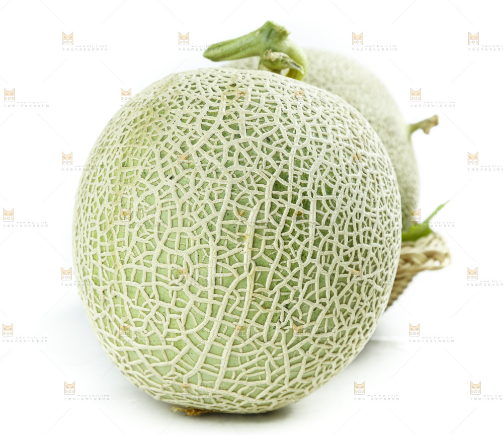 白底上的玫珑瓜