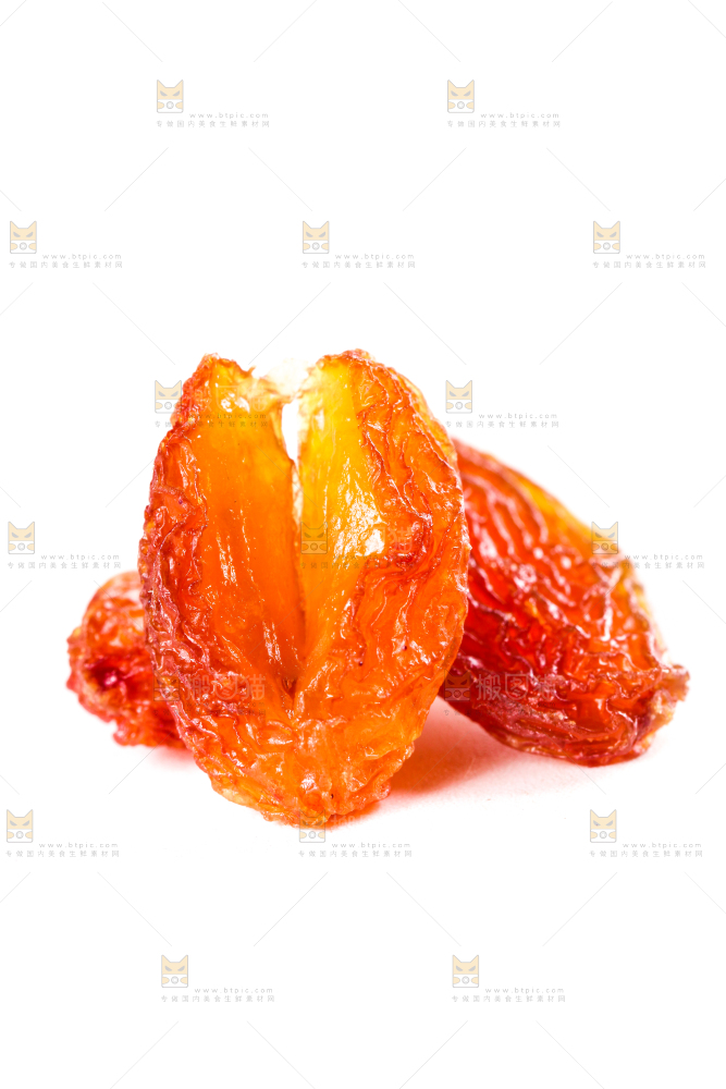 白底上的红玫瑰葡萄干