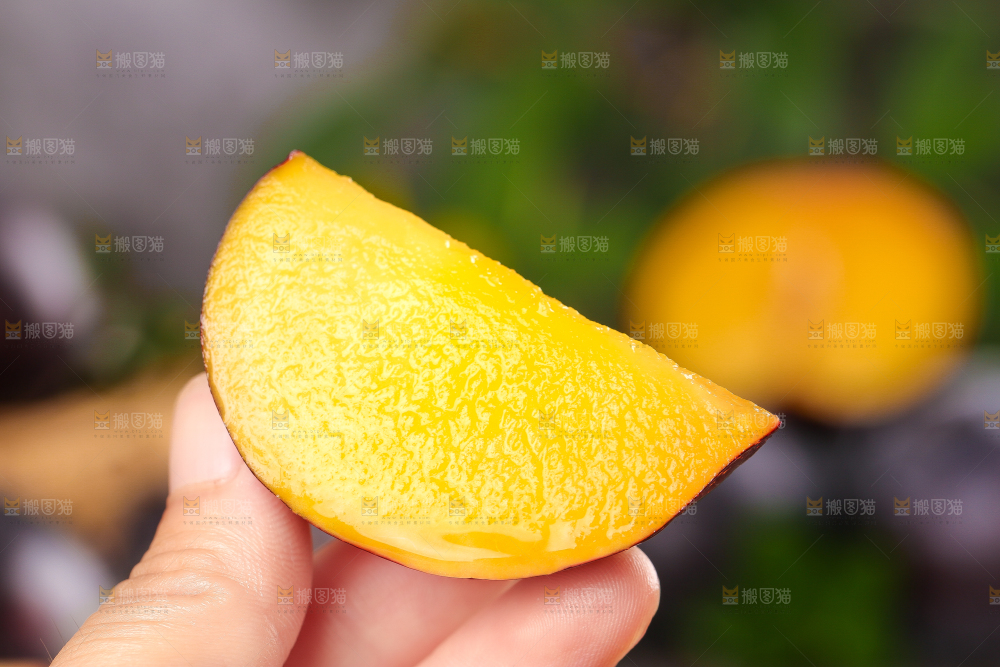 木底上手拿切开的黑布林