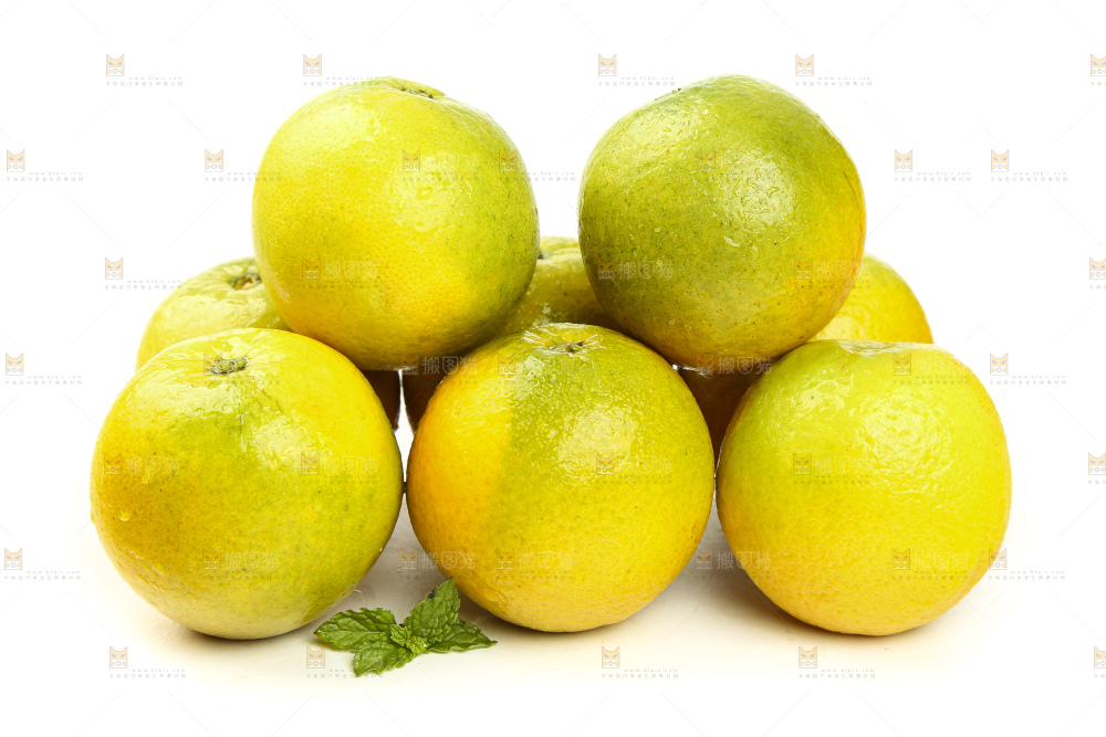 白底上的秭归夏橙