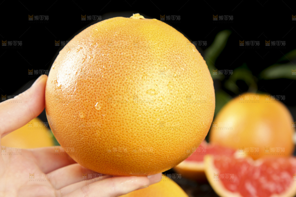 深底上手拿红心西柚