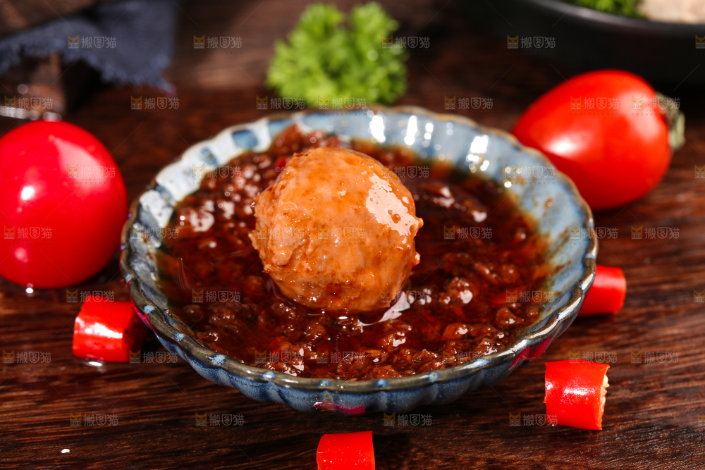 牛肉丸蘸汁