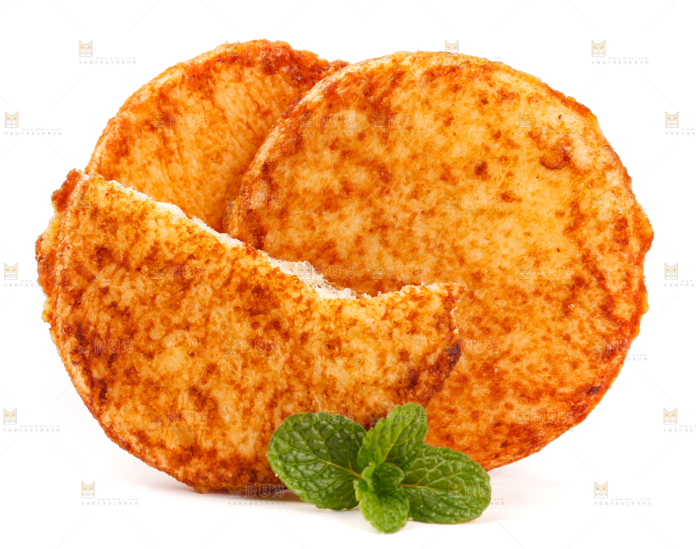 白底上放着酱油饼