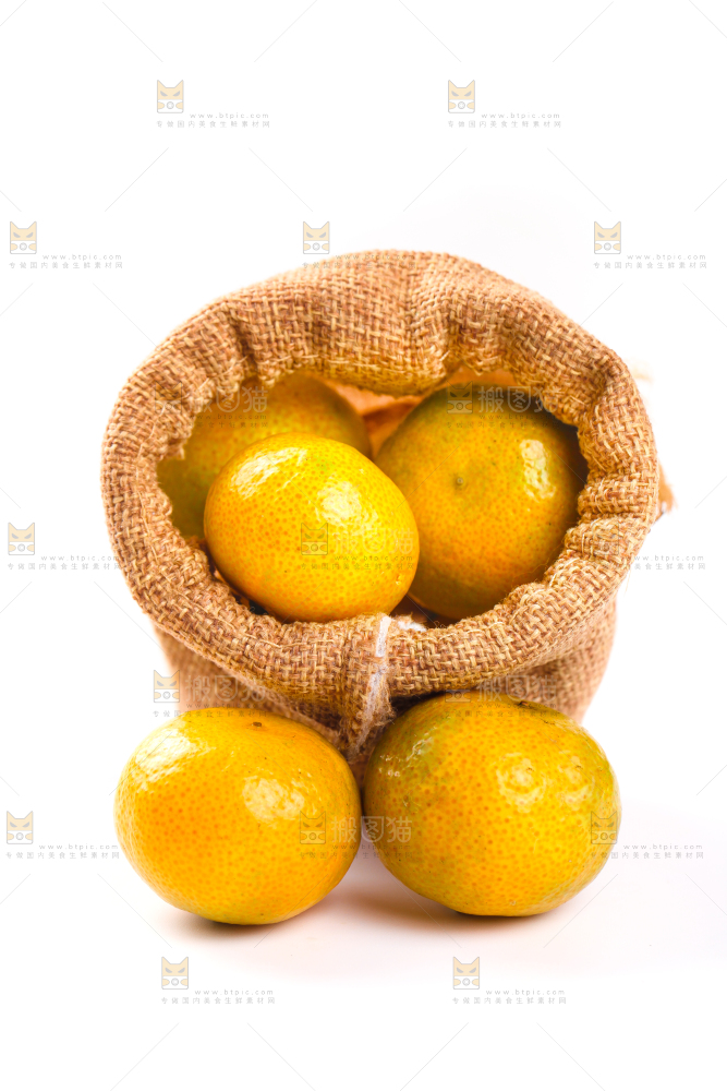 白底上的桂林清香蜜桔