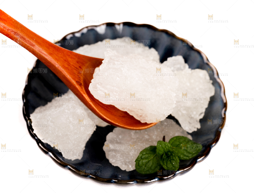 盘子里放着多晶冰糖