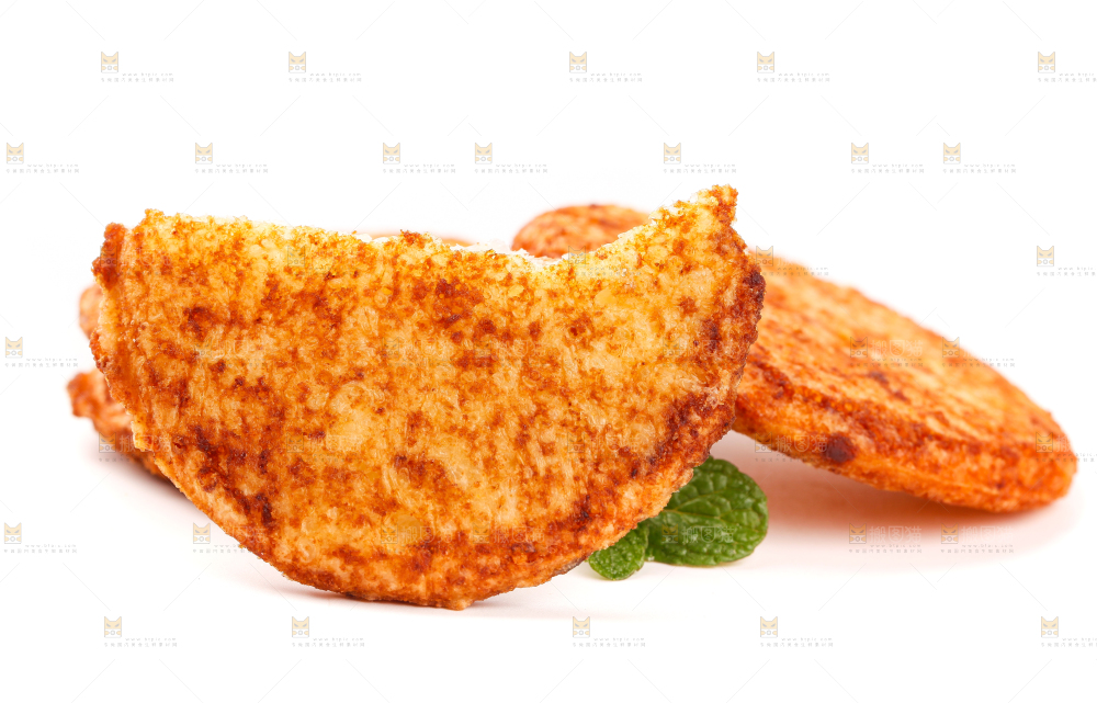白底上放着酱油饼