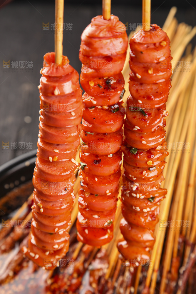 锅里的面筋串