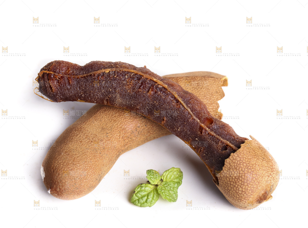 白底上的云南甜酸角