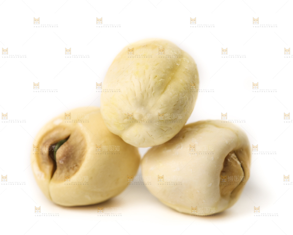 白底上的九鲤湖白莲子