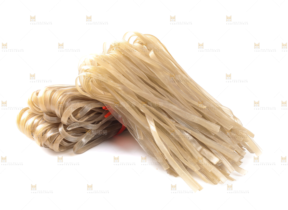 白底上的红薯粉
