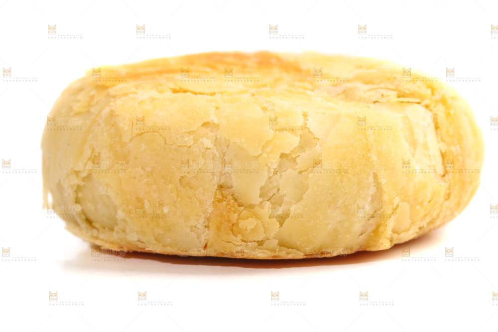 白底上的月饼